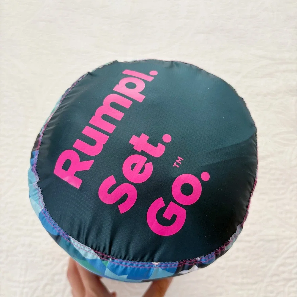 Rumpl The Original Puffy Camping Travel Blanket One-Person Size, Geo Cool